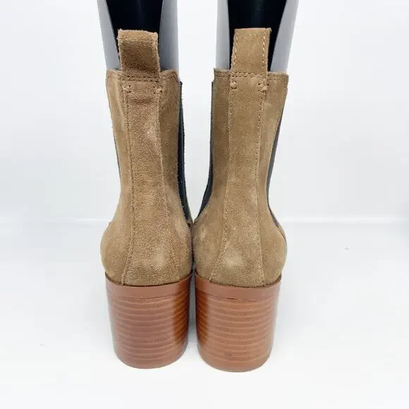 Steve Madden Women's Rhiannon Chelsea Boot Cognac Suede Size 10M - Picture 4 of 15
